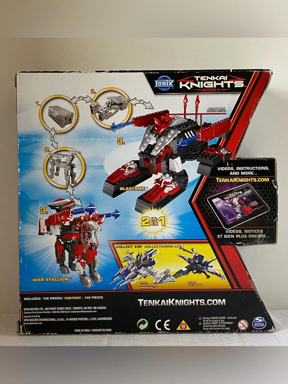 Ionix Tenkai Knights 2-in-1 Blastank War Stallion Set 11002 NEW In Box Sealed